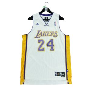 Maillot sans manches homme blanc Adidas Equipe Los Angeles Lakers