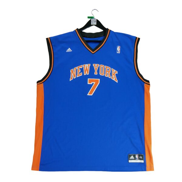 Maillot sans manches homme bleu Adidas Equipe New York Knicks QWE0519