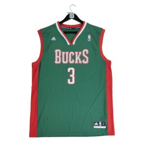 Maillot sans manches homme vert Adidas Equipe Milwaukee Bucks QWE3820