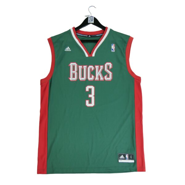 Maillot sans manches homme vert Adidas Equipe Milwaukee Bucks QWE3820