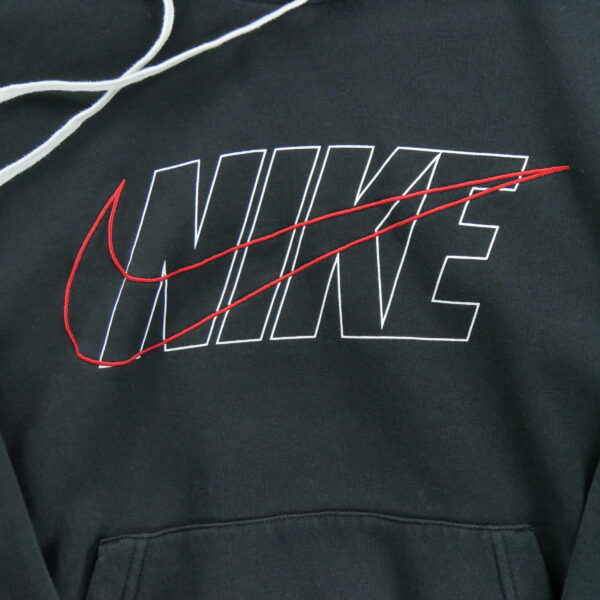 Sweat a capuche homme manches longues noir Nike Motif imprime Col Rond