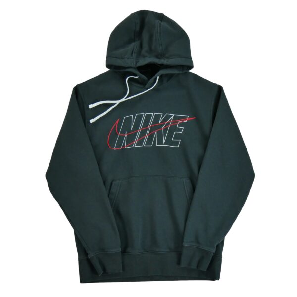 Sweat a capuche homme manches longues noir Nike Motif imprime Col Rond