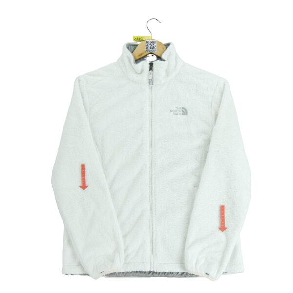 Veste polaires femme manches longues blanc The North Face Col Montant QWE1292