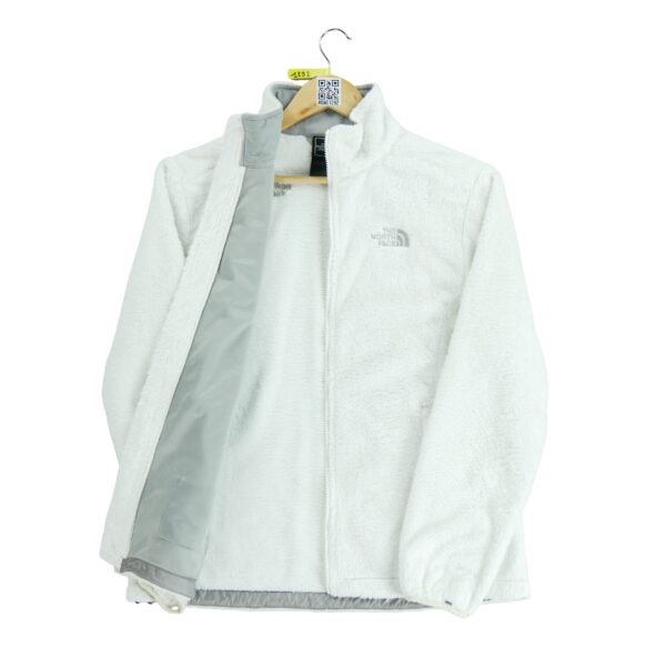 Veste polaires femme manches longues blanc The North Face Col Montant QWE1292