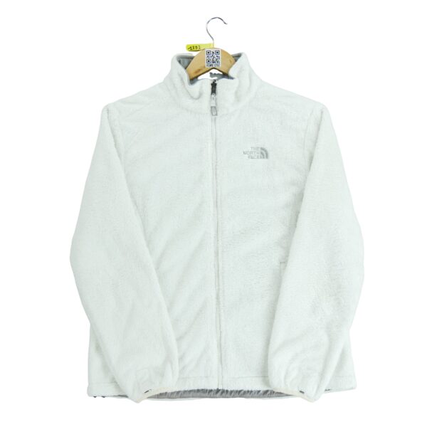 Veste polaires femme manches longues blanc The North Face Col Montant QWE1292