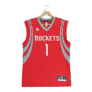 Maillot manches courtes homme rouge Adidas Equipe Houston Rockets