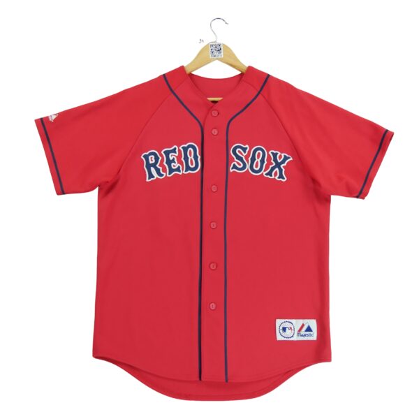 Maillot manches courtes homme rouge Majestic Equipe Red Sox de Boston