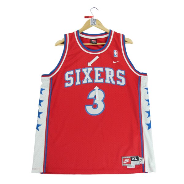 Maillot sans manches homme rouge Nike Equipe Philadelphie 76ers Sixers