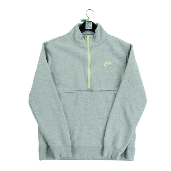 Pull homme manches longues gris Nike Motif chine Col Montant