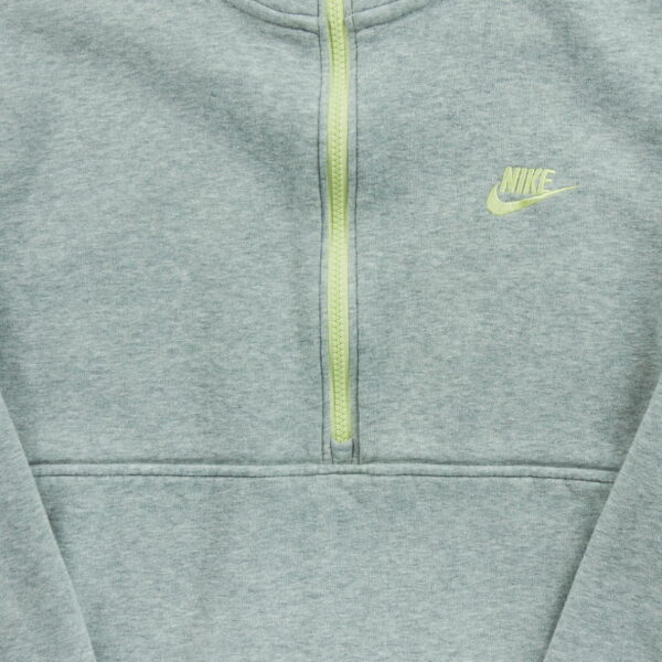 Pull homme manches longues gris Nike Motif chine Col Montant