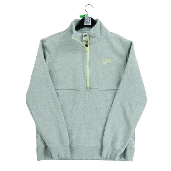 Pull homme manches longues gris Nike Motif chine Col Montant