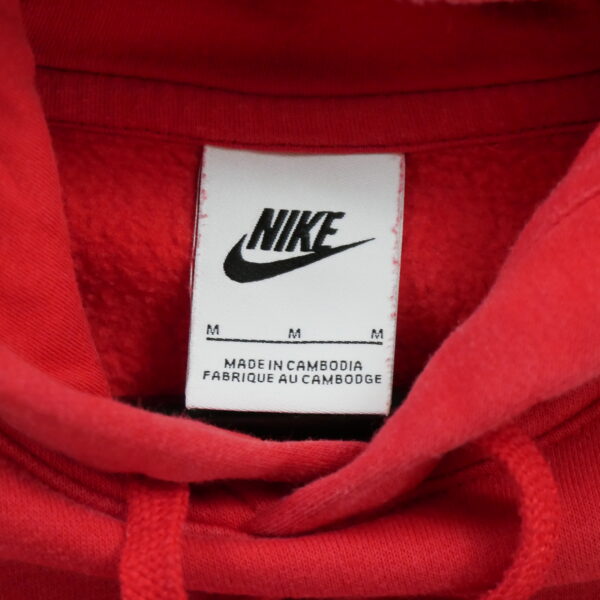 Sweat a capuche homme manches longues rouge Nike Col Rond