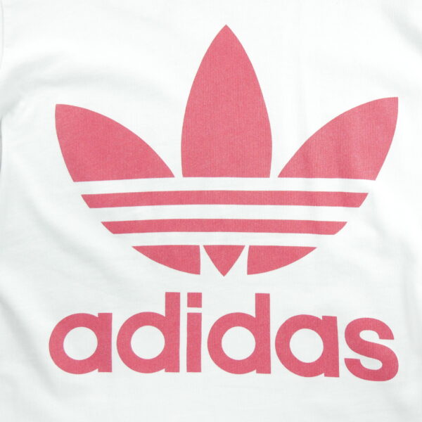 T shirt manches courtes femme blanc Adidas Motif imprime Col Rond